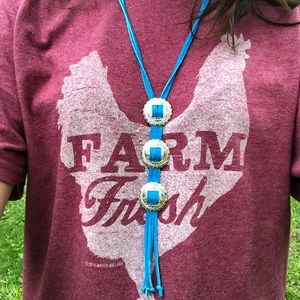 Concho western necklace